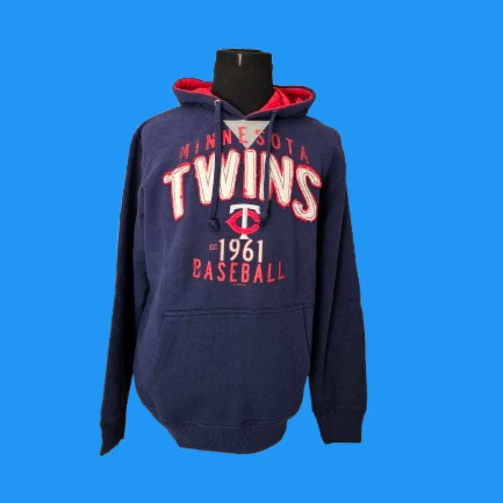 MLB MINNESOTA TWINS G-III SPORTS BY CARL BANKS ADULT HOODED SWEATSHIRT - SIZE M